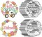 4 Pcs Spring Coloring Wreath Crafts, Color Your Own Flower Crafts, DIY Paper Wreath for Spring Home Activities Games. (Spring.24)